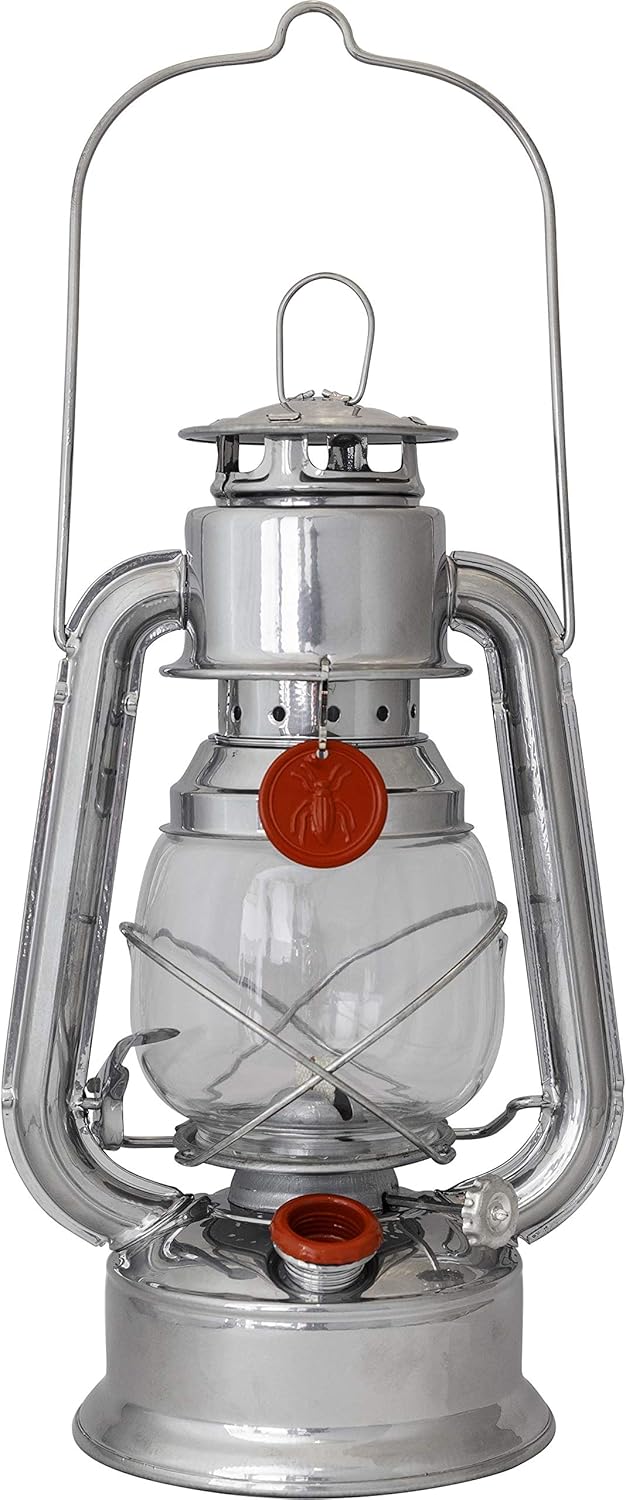 Lampe tempête Luciole – métal 30 cm, acier galvanisé peint