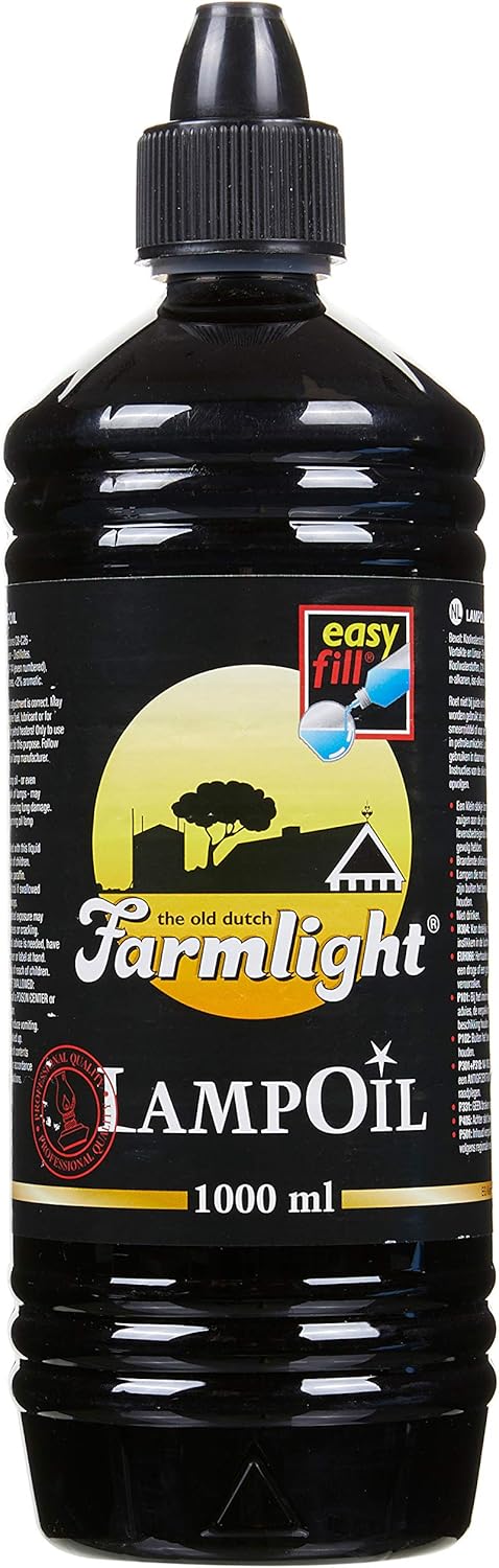 Huile de paraffine 1L sans fumée – pour lampes, torches et bougies