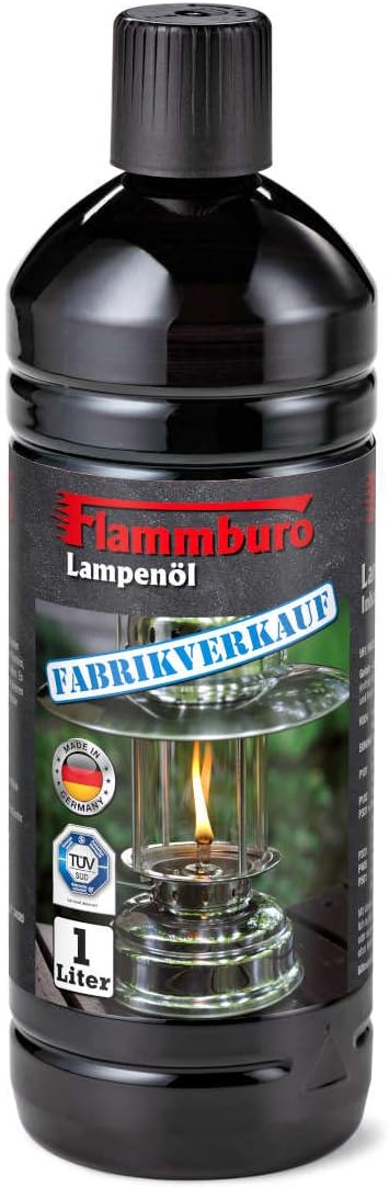 Huile pour lampes FLAMMBURO – pack 6×1L pour intérieur/extérieur