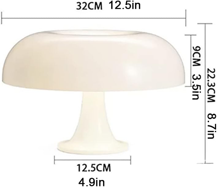 Lampe champignon orange LED – déco intérieure durable